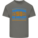 50th Birthday Turning 50 Is Great Year Old Mens Cotton T-Shirt Tee Top Charcoal