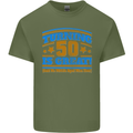 50th Birthday Turning 50 Is Great Year Old Mens Cotton T-Shirt Tee Top Military Green