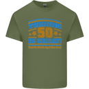 50th Birthday Turning 50 Is Great Year Old Mens Cotton T-Shirt Tee Top Military Green