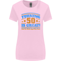 50th Birthday Turning 50 Is Great Year Old Womens Wider Cut T-Shirt Light Pink