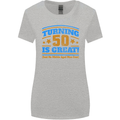 50th Birthday Turning 50 Is Great Year Old Womens Wider Cut T-Shirt Sports Grey