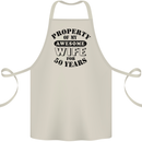 50th Wedding Anniversary 50 Year Funny Wife Cotton Apron 100% Organic Natural