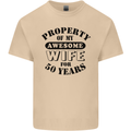 50th Wedding Anniversary 50 Year Funny Wife Mens Cotton T-Shirt Tee Top Sand