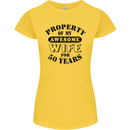 50th Wedding Anniversary 50 Year Funny Wife Womens Petite Cut T-Shirt Yellow