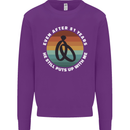 51 Year Wedding Anniversary 51st Marriage Mens Sweatshirt Jumper Purple