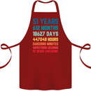 51st Birthday 51 Year Old Cotton Apron 100% Organic Maroon