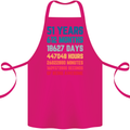 51st Birthday 51 Year Old Cotton Apron 100% Organic Pink