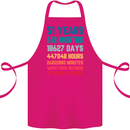 51st Birthday 51 Year Old Cotton Apron 100% Organic Pink