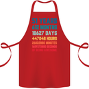 51st Birthday 51 Year Old Cotton Apron 100% Organic Red