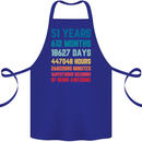51st Birthday 51 Year Old Cotton Apron 100% Organic Royal Blue