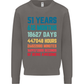 51st Birthday 51 Year Old Mens Sweatshirt Jumper Charcoal