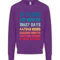 51st Birthday 51 Year Old Mens Sweatshirt Jumper Purple