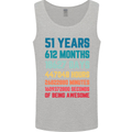 51st Birthday 51 Year Old Mens Vest Tank Top Sports Grey