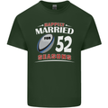 52 Year Wedding Anniversary 52nd Rugby Mens Cotton T-Shirt Tee Top Forest Green