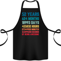 52nd Birthday 52 Year Old Cotton Apron 100% Organic Black