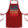 52nd Birthday 52 Year Old Cotton Apron 100% Organic Maroon