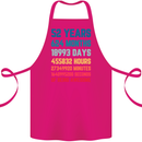 52nd Birthday 52 Year Old Cotton Apron 100% Organic Pink