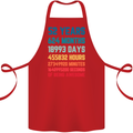 52nd Birthday 52 Year Old Cotton Apron 100% Organic Red