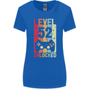 52nd Birthday 52 Year Old Level Up Gamming Womens Wider Cut T-Shirt Royal Blue