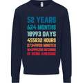 52nd Birthday 52 Year Old Mens Sweatshirt Jumper Navy Blue