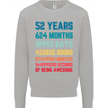 52nd Birthday 52 Year Old Mens Sweatshirt Jumper Sports Grey