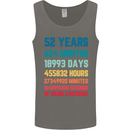52nd Birthday 52 Year Old Mens Vest Tank Top Charcoal