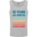 52nd Birthday 52 Year Old Mens Vest Tank Top Sports Grey