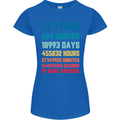 52nd Birthday 52 Year Old Womens Petite Cut T-Shirt Royal Blue