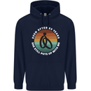 53 Year Wedding Anniversary 53rd Marriage Mens 80% Cotton Hoodie Navy Blue