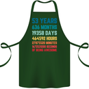 53rd Birthday 53 Year Old Cotton Apron 100% Organic Forest Green