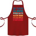 53rd Birthday 53 Year Old Cotton Apron 100% Organic Maroon