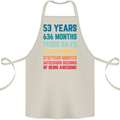 53rd Birthday 53 Year Old Cotton Apron 100% Organic Natural