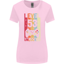 53rd Birthday 53 Year Old Level Up Gamming Womens Wider Cut T-Shirt Light Pink
