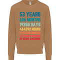 53rd Birthday 53 Year Old Mens Sweatshirt Jumper Caramel Latte