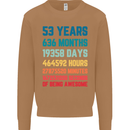 53rd Birthday 53 Year Old Mens Sweatshirt Jumper Caramel Latte