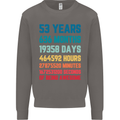 53rd Birthday 53 Year Old Mens Sweatshirt Jumper Charcoal