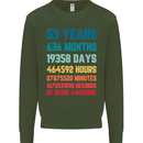 53rd Birthday 53 Year Old Mens Sweatshirt Jumper Forest Green