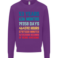 53rd Birthday 53 Year Old Mens Sweatshirt Jumper Purple