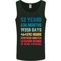 53rd Birthday 53 Year Old Mens Vest Tank Top Black