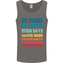 53rd Birthday 53 Year Old Mens Vest Tank Top Charcoal