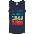 53rd Birthday 53 Year Old Mens Vest Tank Top Navy Blue