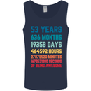 53rd Birthday 53 Year Old Mens Vest Tank Top Navy Blue