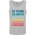 53rd Birthday 53 Year Old Mens Vest Tank Top Sports Grey