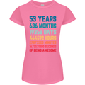 53rd Birthday 53 Year Old Womens Petite Cut T-Shirt Azalea