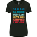 53rd Birthday 53 Year Old Womens Wider Cut T-Shirt Black