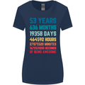 53rd Birthday 53 Year Old Womens Wider Cut T-Shirt Navy Blue