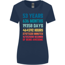 53rd Birthday 53 Year Old Womens Wider Cut T-Shirt Navy Blue