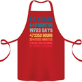 54th Birthday 54 Year Old Cotton Apron 100% Organic Red