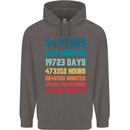 54th Birthday 54 Year Old Mens 80% Cotton Hoodie Charcoal