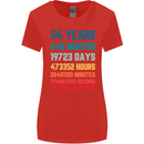 54th Birthday 54 Year Old Womens Wider Cut T-Shirt Red